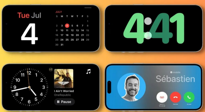 开州苹果手机维修分享iOS17横屏充电待机显示有什么好处 