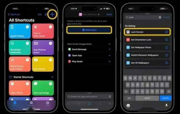 开州苹果14锁屏维修店分享iPhone14升级iOS16.4后如何创建锁屏快捷方式 
