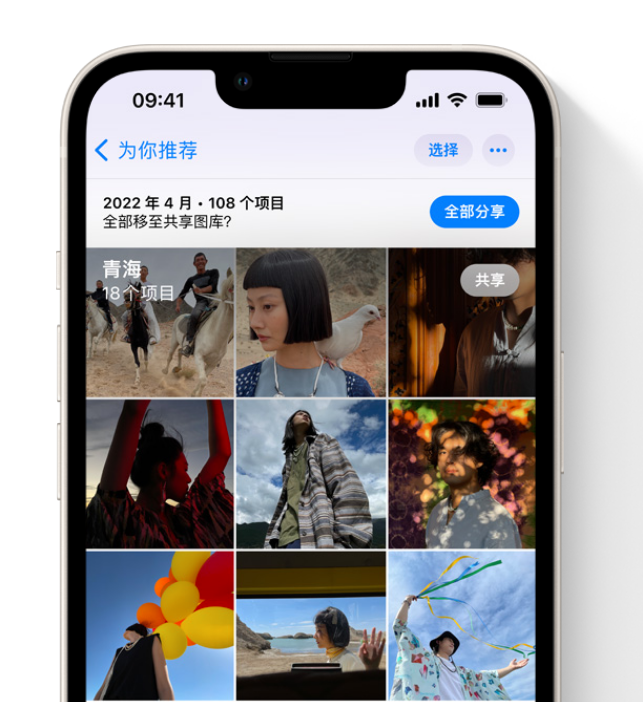 开州苹果维修网点分享在 iPhone 上使用共享图库 