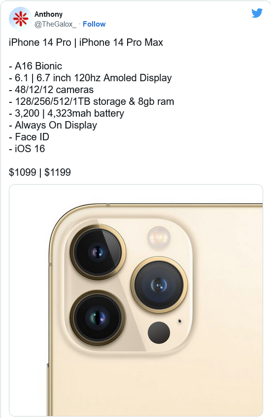 开州苹果14维修分享iPhone 14全系涨价 